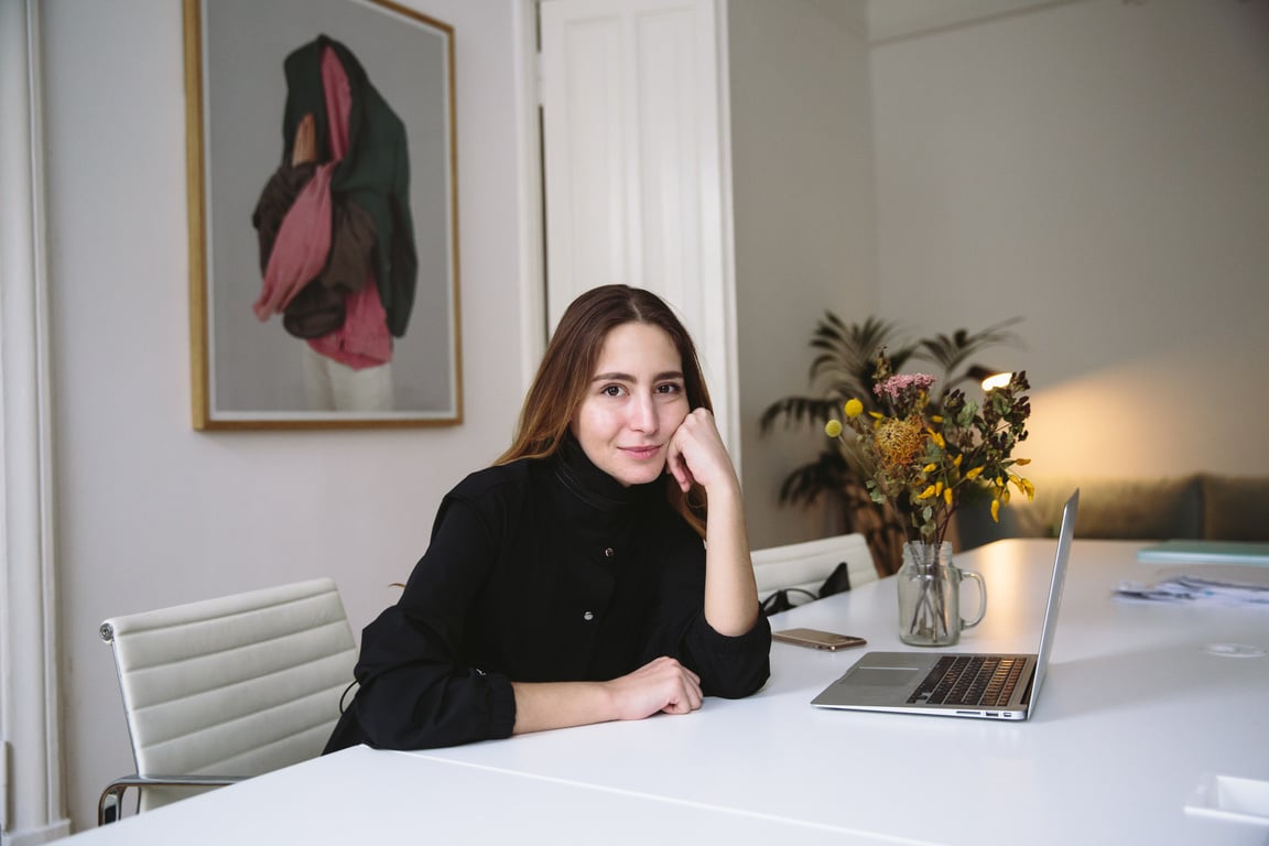 Portrait of Woman in Office